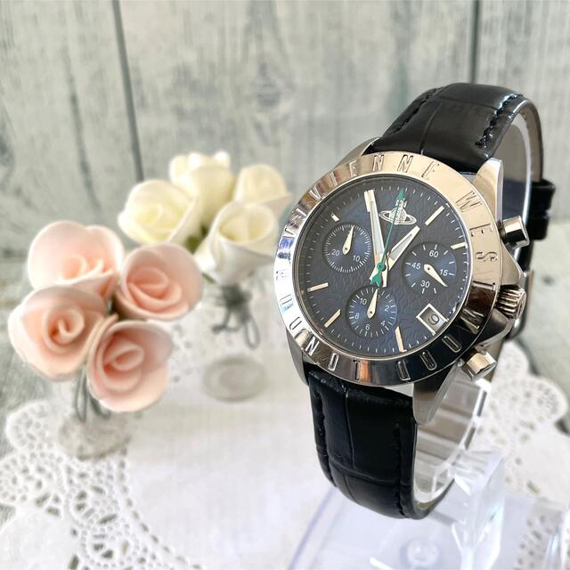 【超目玉】 Vivienne Westminster クロノグラフ 腕時計 【電池交換済み】vivienne - Westwood 腕時計(アナログ)
