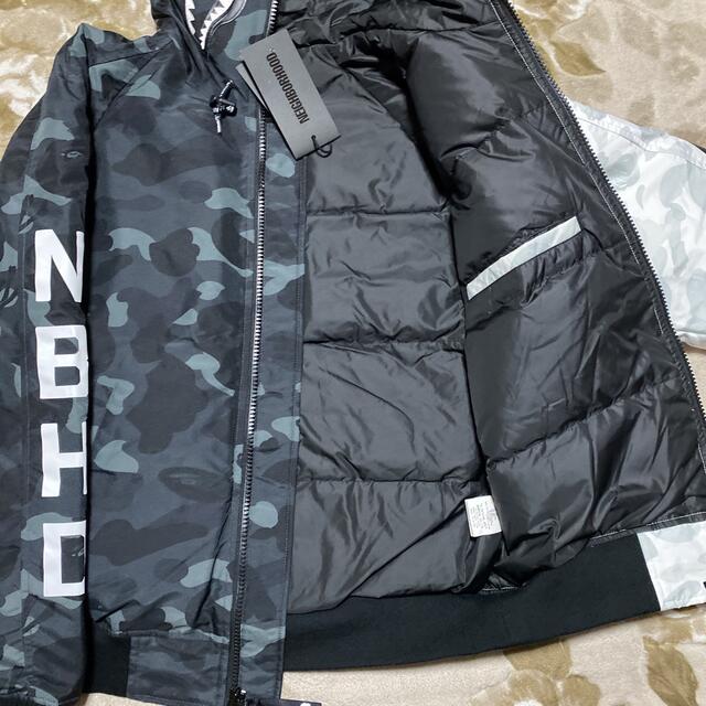 APE BAPE KAWS NEIGHBORHOOD シャーク　ダウンジャケット 3