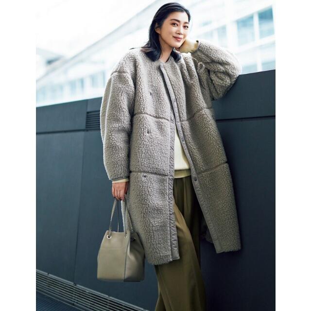 HYKE(ハイク) FAUX SHEARLING COAT