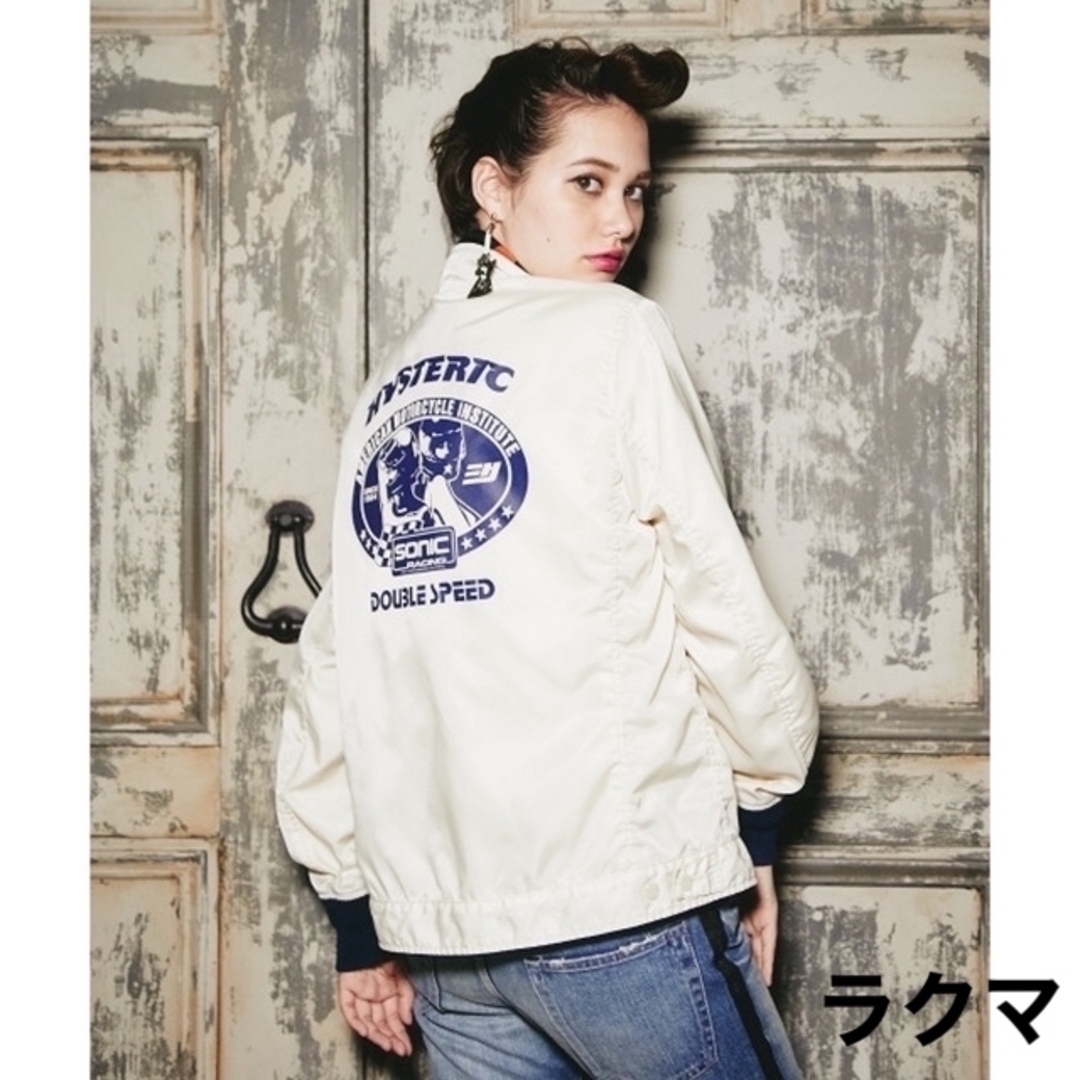 HYSTERIC GLAMOUR(ヒステリックグラマー)のHYSTERIC GLAMOURレーシングJK  ヒステリックグラマー バイカー レディースのジャケット/アウター(ナイロンジャケット)の商品写真