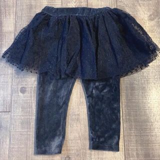 プチバトー(PETIT BATEAU)の美品　プチバトー　スカート付きパンツ(パンツ)