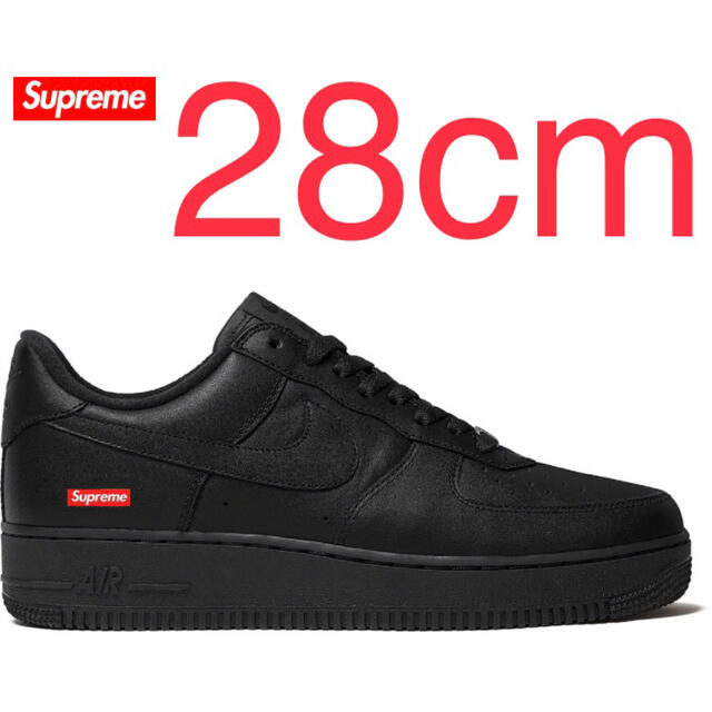 Supreme Nike Air Force 1 Low Black 28cm