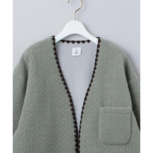 BEAUTY&YOUTH UNITED ARROWS - roku 6 BOA SHELL STICH CARDIGAN ...