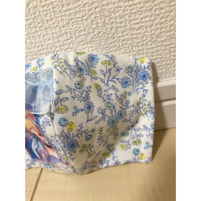 THE MASK(マスク)の🆕インナーマスク　ハンドメイド　シンデレラ　レース付き　可愛い　幼児サイズ　花柄 ハンドメイドのキッズ/ベビー(外出用品)の商品写真