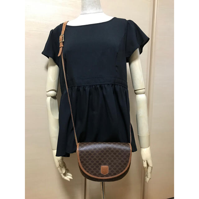 美中古品 CELINE オールド セリーヌ マカダム柄 ショルダーバッグ③ | フリマアプリ ラクマ