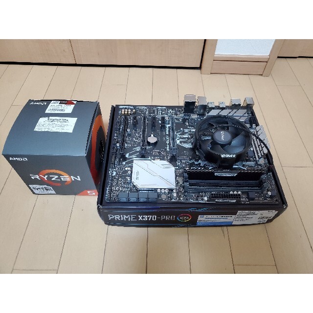 Ryzen 5 2600＋X370マザーボード＋メモリ 8GB