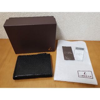ツチヤカバンセイゾウジョ(土屋鞄製造所)の美品 土屋鞄 ARMAS アルマス スマートLファスナー ブラック(折り財布)