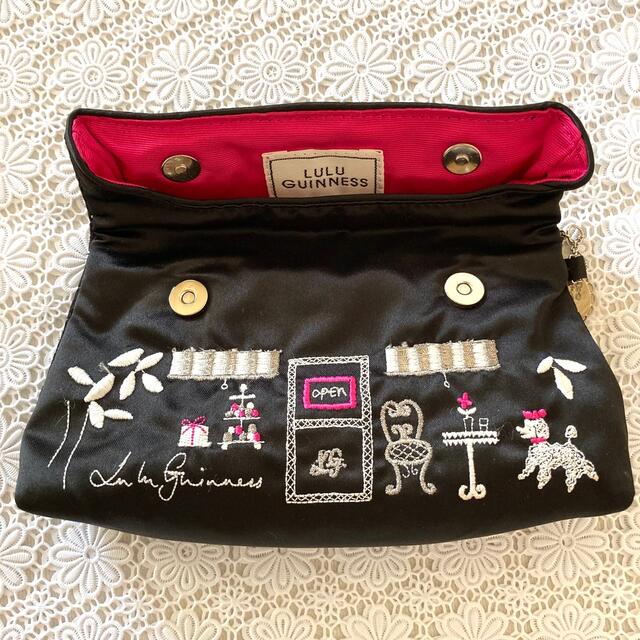 LULU GUINNESS(ルルギネス)の最終価格です⭐️LuLuGuinness(ルルギネス)ポーチ【新品・未使用】 レディースのファッション小物(ポーチ)の商品写真