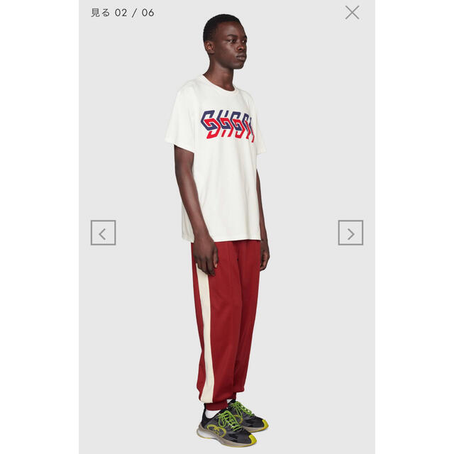 Gucci(グッチ)のGUCCI ミラー プリント コットンジャージー Tシャツ レディースのトップス(Tシャツ(半袖/袖なし))の商品写真