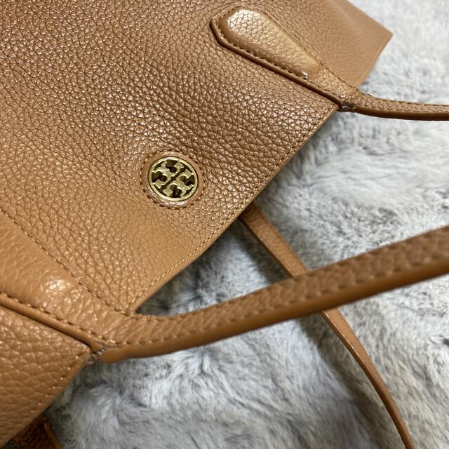 Tory Burch(トリーバーチ)のmii様　TORY BURCH トートバッグ ロゴ金具レザーブラウン A4サイズ レディースのバッグ(トートバッグ)の商品写真