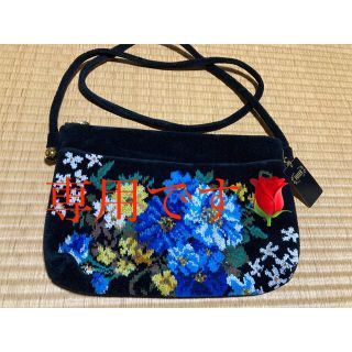 フェイラー(FEILER)の★購入者様決定済🌷バッグ未使用★ブルーお花柄素敵(ハンドバッグ)