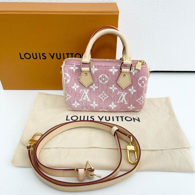 レディース 【新品未使用】 限定品 LOUIS VUITTON 女性に人気！ 【新品未使用】ルイヴィトン ナノ· スピーディ ピンク