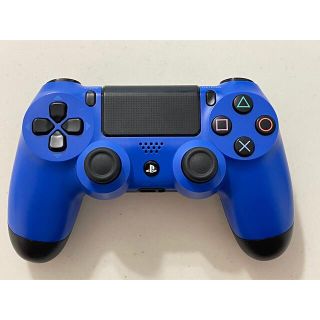 プレイステーション4(PlayStation4)の★美品★ SONY PS4 純正 コントローラー DUALSHOCK4 ブルー(家庭用ゲーム機本体)