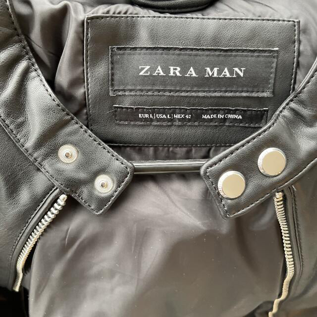 ZARA(ザラ)のレザージャケット メンズのジャケット/アウター(レザージャケット)の商品写真