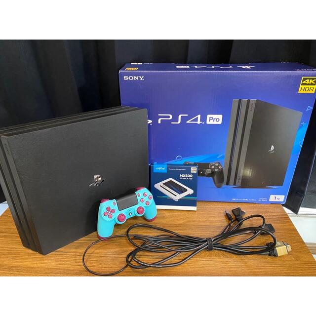 PS4 pro 1TB CUH-7100Ｂ　PS4 本体 SSD 換装済！！