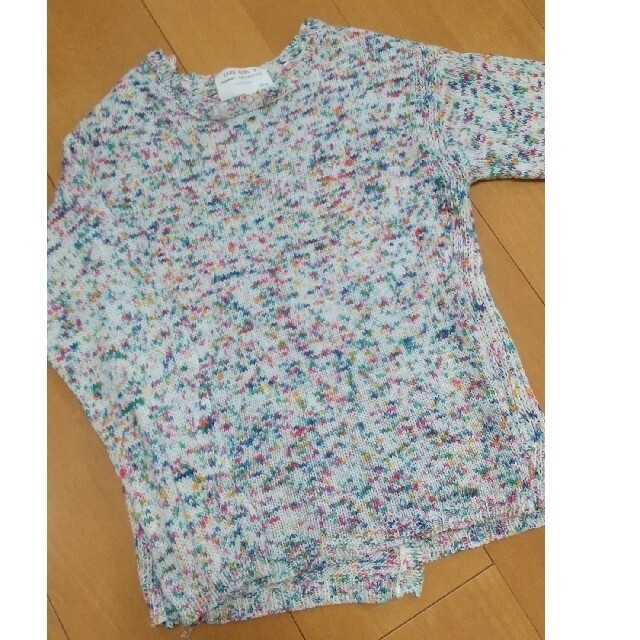 ZARA KIDS(ザラキッズ)のZARA GIRL'S サマーニット 128センチ キッズ/ベビー/マタニティのキッズ服女の子用(90cm~)(Tシャツ/カットソー)の商品写真