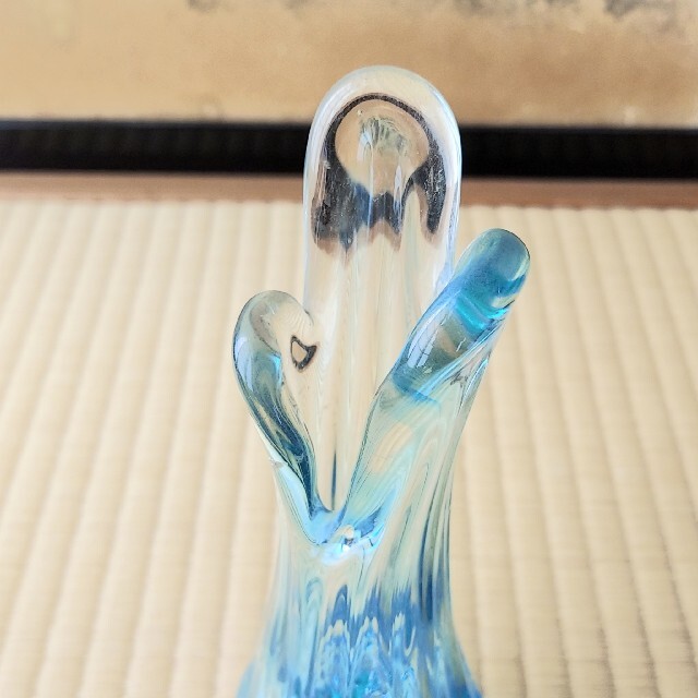 昭和レトロ】花瓶 ガラス 硝子青の通販 by 断捨離中|ラクマ 昭和レトロ】花瓶 ガラス 硝子青の通販 by 断捨離中|ラクマ