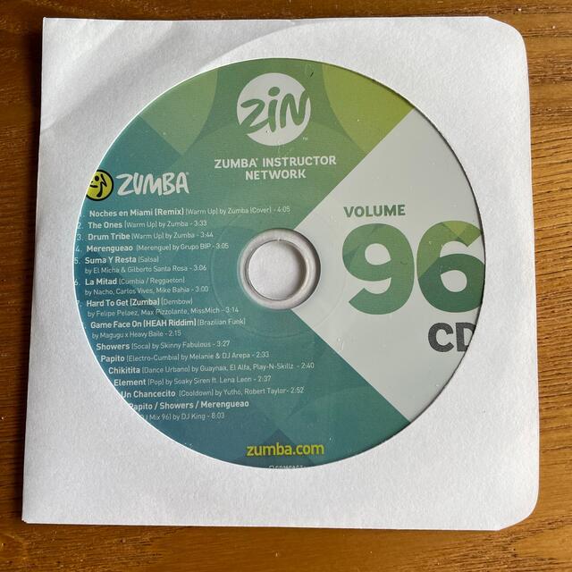 Zumba(ズンバ)のZUMBA  CD  ZiN96  最新盤 エンタメ/ホビーのCD(クラブ/ダンス)の商品写真