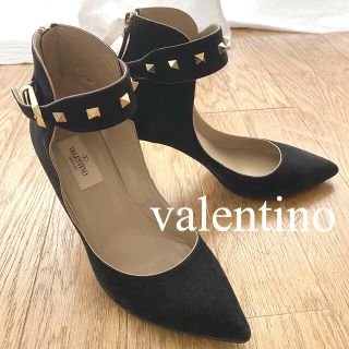 ヴァレンティノ(VALENTINO)のValentinoアンクルストラップスゥエードパンプス(ハイヒール/パンプス)