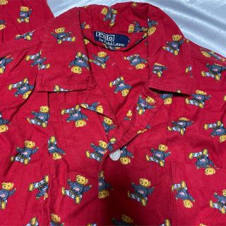 ラルフローレン(Ralph Lauren)のラルフローレン ポロベア　ネルシャツ　パジャマ　セットアップ　リメイク(ルームウェア)