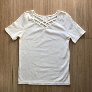 スズタン(suzutan)の♡半袖白トップス♡(Tシャツ(半袖/袖なし))