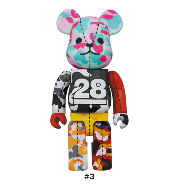 BE@RBRICK ベアブリックBAPE CAMO 28TH #3 400% とっておきし福袋 9800