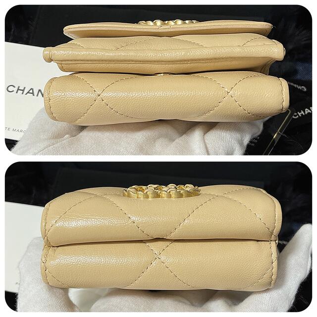 CHANEL(シャネル)の【きい様専用】超美品の可愛いベージュのコンパクト財布♡ レディースのファッション小物(財布)の商品写真