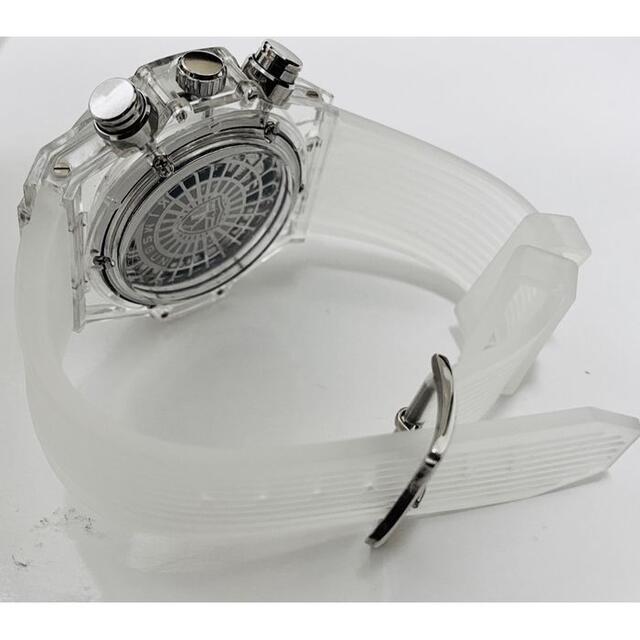 日本未発売KIMSDUN ラバーベルト スケルトンウォッチ メンズ 腕時計