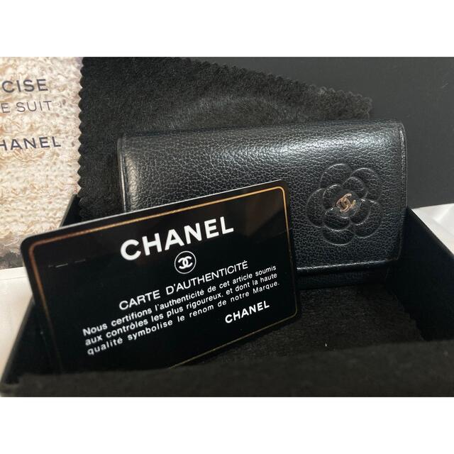 CHANEL(シャネル)の【美品】CHANEL シャネル カメリア 6連キーケース レディースのファッション小物(キーケース)の商品写真