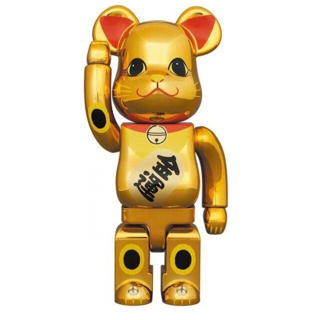 BE@RBRICK 招き猫 金運 金メッキ 参 400％