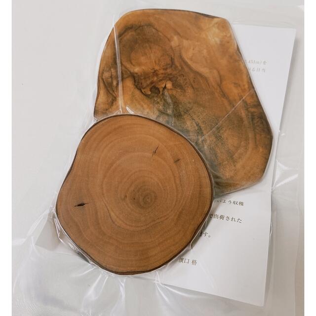 Francfranc(フランフラン)の新品未開封　オリーブの木　コースター　2枚セット インテリア/住まい/日用品のキッチン/食器(テーブル用品)の商品写真