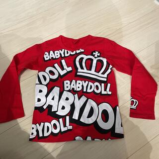 BABYDOLL - ベビードール　長袖　tシャツ　130 赤　レッド　baby doll