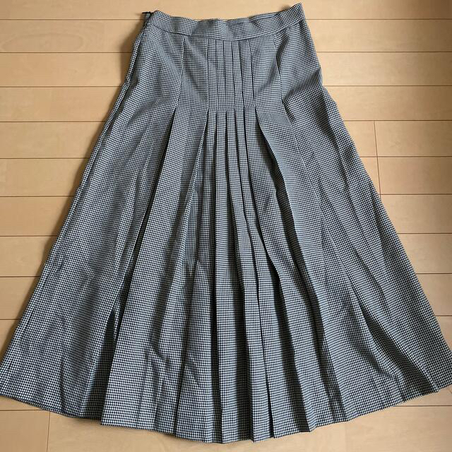 ZARA(ザラ)のZARA 千鳥格子柄スカート　プリーツスカート　レディースXS レディースのスカート(ロングスカート)の商品写真