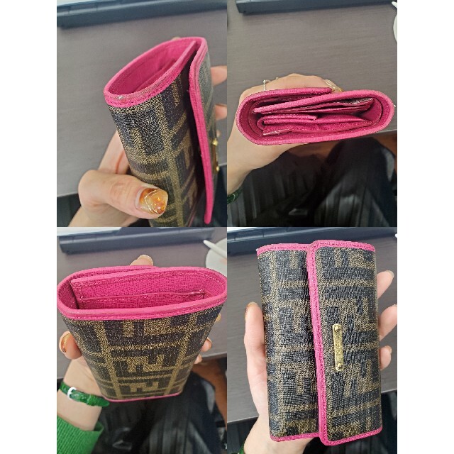 FENDI(フェンディ)の財布 FENDI 折り財布 ピンク メンズのファッション小物(折り財布)の商品写真