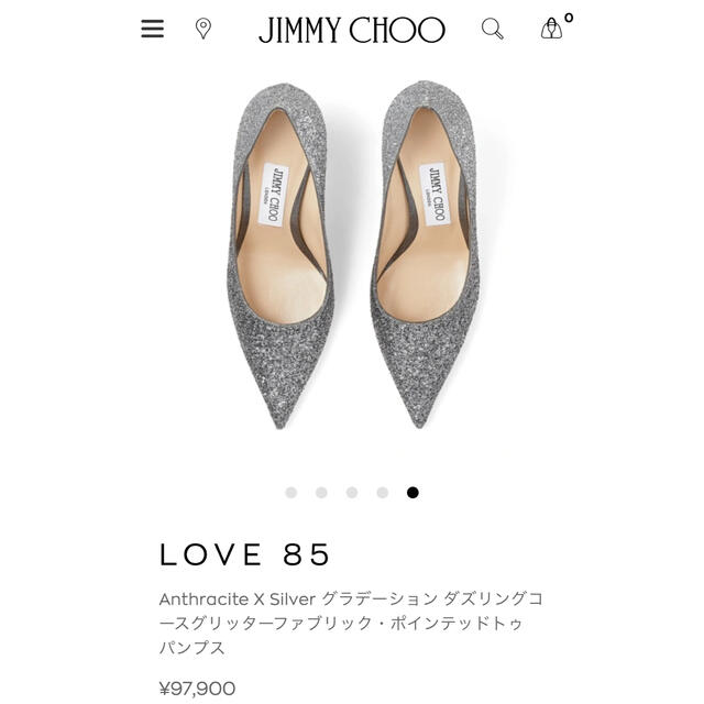 JIMMY CHOO(ジミーチュウ)の【美品】JIMMY CHOO/ LOVE 85 レディースの靴/シューズ(ハイヒール/パンプス)の商品写真