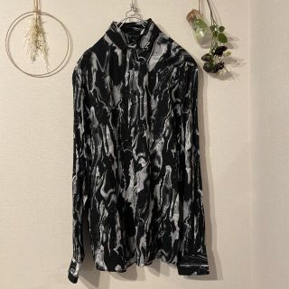 ザラ(ZARA)のZARA 総柄レーヨンシャツ(シャツ)