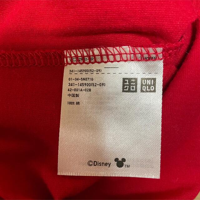 UNIQLO(ユニクロ)のユニクロ　 Tシャツ　赤 レディースのトップス(Tシャツ(半袖/袖なし))の商品写真