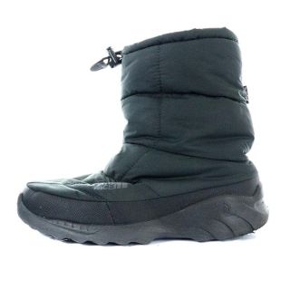 ザノースフェイス(THE NORTH FACE)のザノースフェイス ヌプシ スノーブーツ ショートブーツ ロゴ 25.0cm 黒(ブーツ)