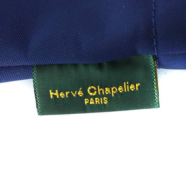 Herve Chapelier(エルベシャプリエ)のエルベシャプリエ スクエアショルダーバッグ トートバッグ 紺 黒 1024N レディースのバッグ(トートバッグ)の商品写真