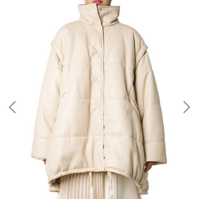してベスト】 LE CIEL BLEU - 新品LE CIEL BLEU Faux Leather Padded