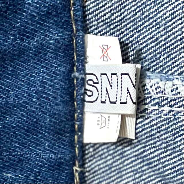 SPINNS(スピンズ)のSPINNS ワッペン付き デニムスカート レディースのスカート(ミニスカート)の商品写真