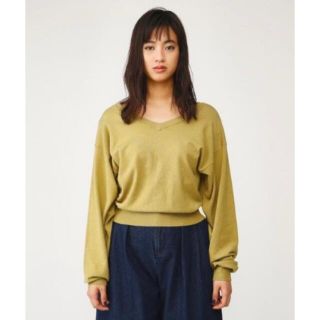 スライ(SLY)の新品 SLY  スライ　WIDE V NECK HG TOPS ニット　セーター(ニット/セーター)