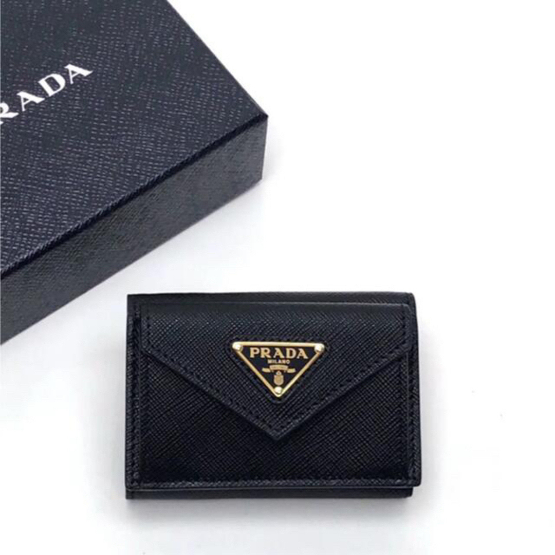 PRADA サフィアーノレザー三つ折り財布 | www.jarussi.com.br