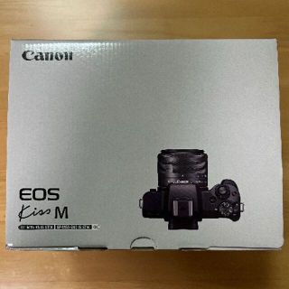 キヤノン(Canon)の新品未開封 Canon EOS Kiss M ダブルズームキット ブラック(ミラーレス一眼)