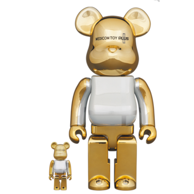 MEDICOMTOYBE@RBRICK MEDICOM TOY PLUS GOLD CHROME