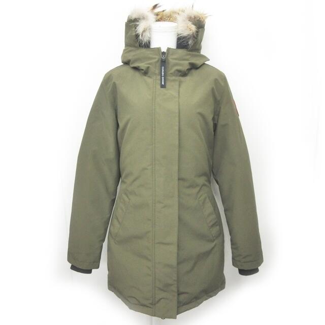 CANADA GOOSE(カナダグース)のカナダグース ヴィクトリアパーカー 3037L ダウンコート ロング タグ付 M レディースのジャケット/アウター(ダウンコート)の商品写真