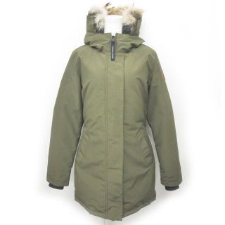 カナダグース(CANADA GOOSE)のカナダグース ヴィクトリアパーカー 3037L ダウンコート ロング タグ付 M(ダウンコート)