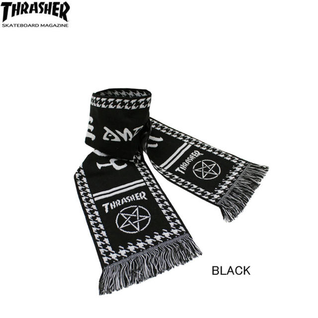 THRASHER(スラッシャー)の新品 THRASHER ロゴ マフラー レディースのファッション小物(マフラー/ショール)の商品写真