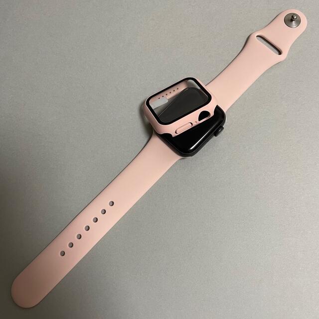 AppleWatch 7 アップルウォッチ バンド S/M 45mm 薄ピンク メンズの時計(ラバーベルト)の商品写真