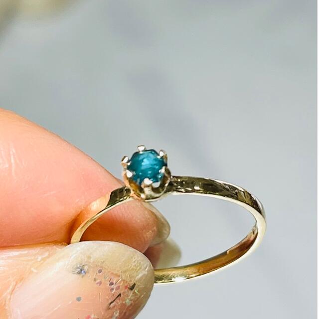 ブルーダイアモンドリング レディースのアクセサリー(リング(指輪))の商品写真